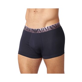 Emporio Armani Men's Superfine Stretch Cotton Trunk, Armani Blu, Medium