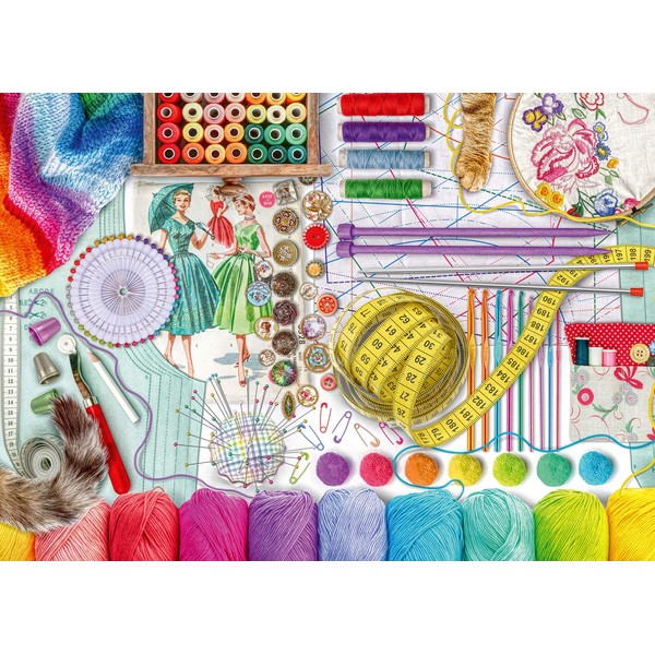 Ravensburger 16440 Needlework Station 500 Piece Large Pieces Jigsaw Puzzle