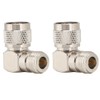 2PCS N Male to N Female Elbow Adapter RF Coaxial