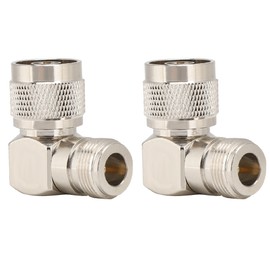 2PCS N Male to N Female Elbow Adapter RF Coaxial Adapter Connector for Radio Antenna