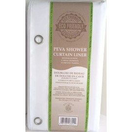 Sultan's Linens PEVA Magnetized Eco Friendly Shower Liner 70" X 72"