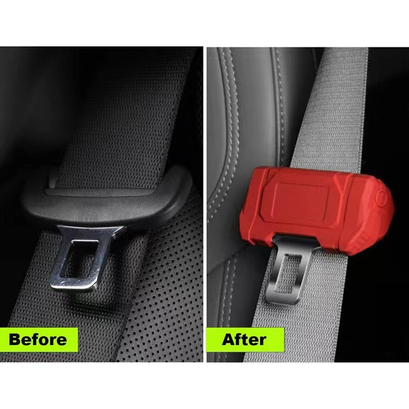 GODTERA Car Universal Seat Belt Clips Cover,Seat Belt Buckle Protector