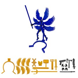 T13 (Assembly Completed) Action Figure Angel, Collectible Action Figure Corridor Linked, for Collectors Desktop Decoration, Birthday Gift(Blue)