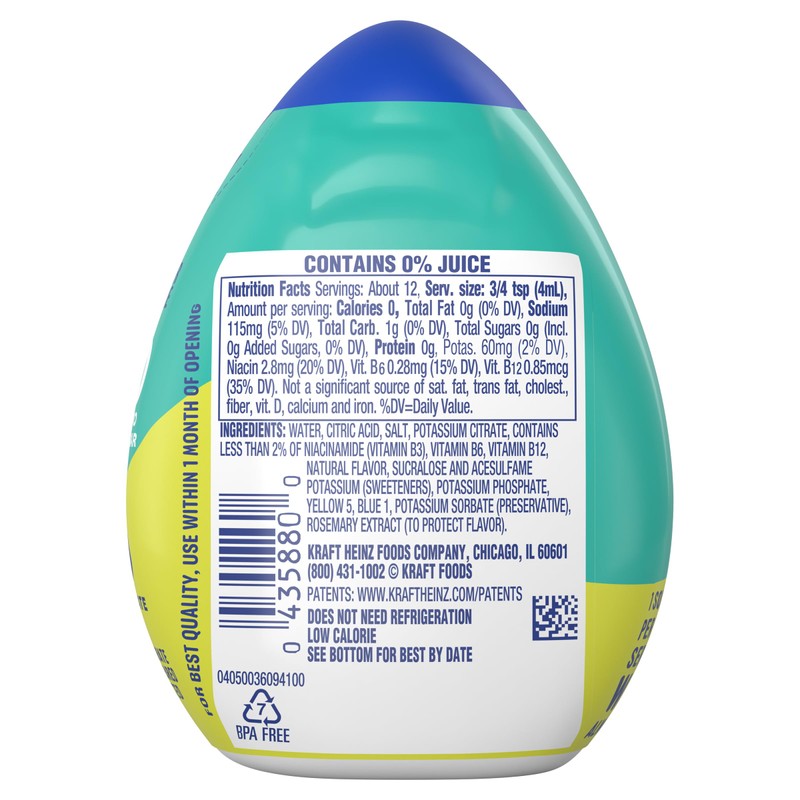 Mio Sport Liquid Water Enhancer, Lemon Lime, 1.62 Ounce, (Pack