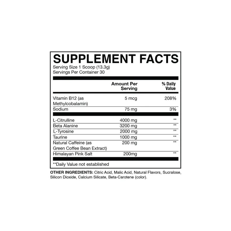 Cbum Raw Essential Preentreno 30 Serv Raspberry Creamthickle
