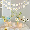 4 Packs Daisy Banner, Daisy Decorative Banner, White Flowers Banner,