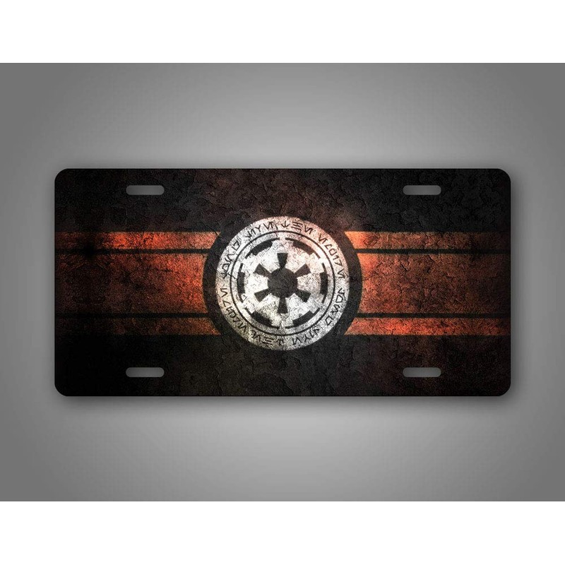 Imperial Empire Seal License Plate Galactic Star Empire Symbol Auto