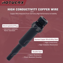 Ignition Coils Pack & 4 PCS Iridium Spark Plugs Compatible with BMW 228i 320i 328i 428i 528i X1 X3 X4 X5 Z4 xDrive GT Gran Coupe GC 2.0L UF667 65830571