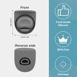 Rubber Seal Replacement Stopper,Silicone Cap Insert, Compatible with Owala Freesip Spout Lid-4 Pack Gasket Parts