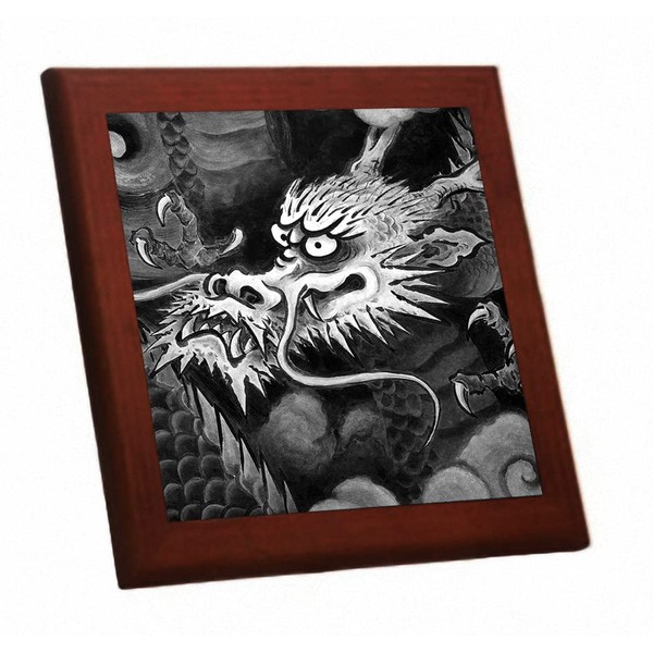 Clouds Dragons At, Fitted with Dragons of the wood frame with photo Tiles * Japanese Masterpiece Series)