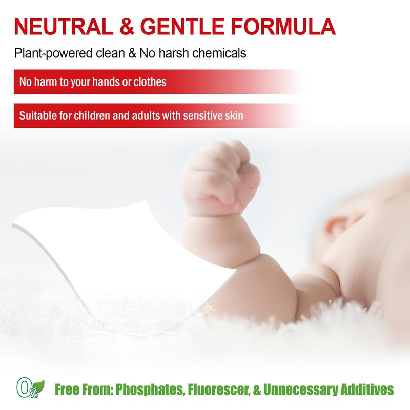 Binbata Laundry Detergent Sheets, 200 Loads Scarlet Encounter Scent Hypoallergenic