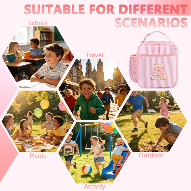 Insulated Lunch Bag Lunch Box for Kids Girls Back to