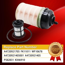 A4720921705 Fuel Filter Replace FK11011 KX46910 A4720921405 A4720921405001 WF10678 P582831 Compatible with 2020 and Newer DD13 DD15 DD16 Detroit Diesel Engine(Upgraded Version)