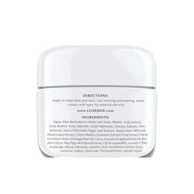 LuxeJoie Sage & Citrus Moisturizer 2 oz Natural Face Cream
