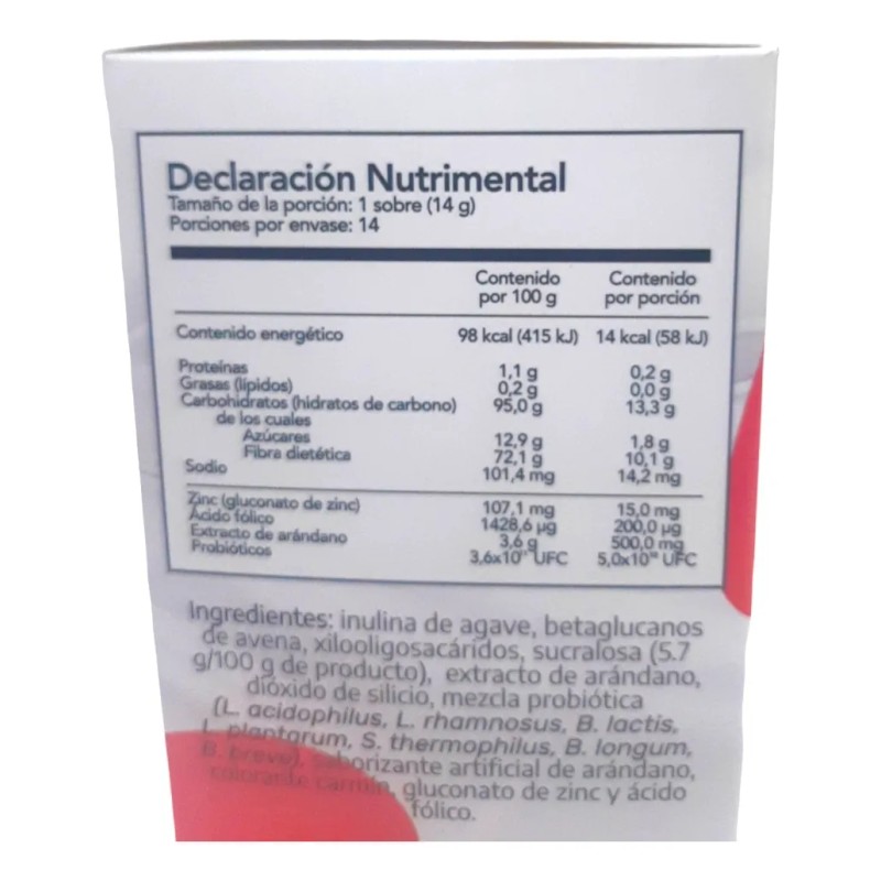 Simbiotico Nin 14 Sobres 14g Suplemento Alimenticio Sabor Unico