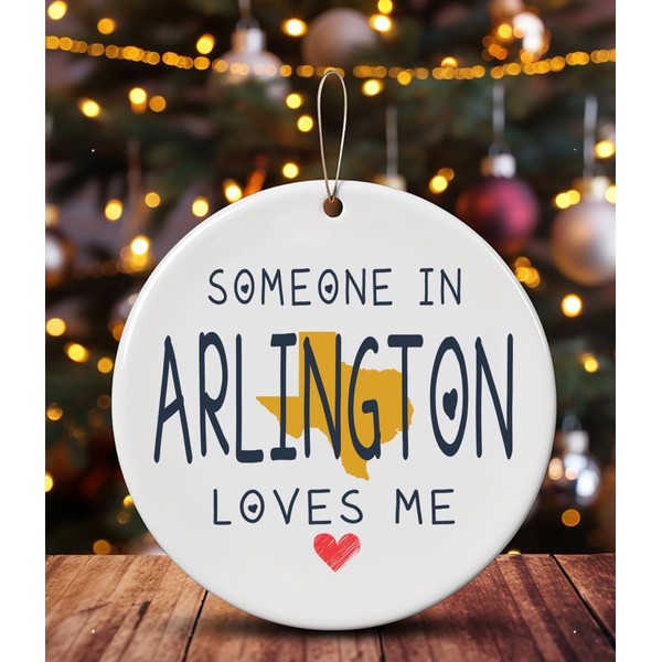 Family Christmas Ornament Arlington TX Texas Someone in Loves Me