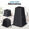 ANNKUT Bed Risers 8 inch Heavy Duty,Elevation in Heights 3,