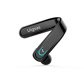 Bluetooth Headset, Uigsas Wireless Bluetooth Earpiece Handsfree Earphones with Microphone Headset 15hrs Working for Laptop Cell Phones Computer Trucker Driver