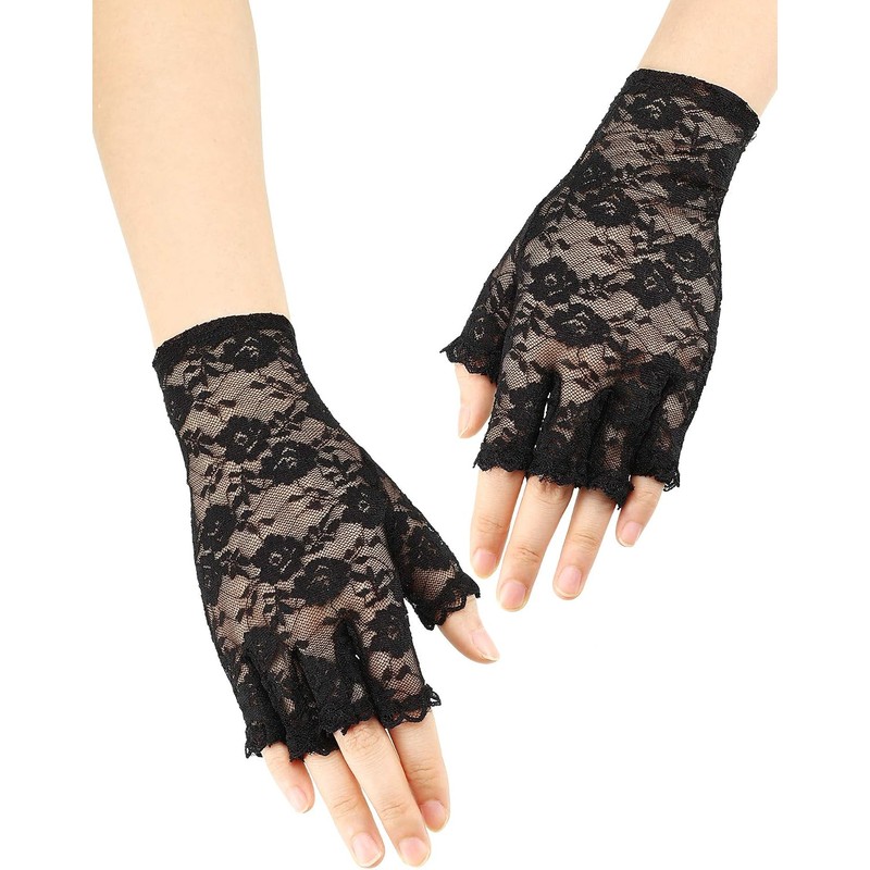 Accesorios de fiesta retro años 80 – Diadema, guantes, aretes,