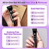 MAGIC ARMOR Pressure-resistant nails and 15g remover with cuticle pusher
