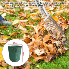 Garden Sack Leaf Bag, Garden Waste Bag, Stable Leaf Bags, Lawn Cut, Green Cutting Bags, Foldable Garden Waste Bags with Handles, Leaf Bags & Garden Bags, Garden Sack Leaf Bag, Garden Waste Bag,