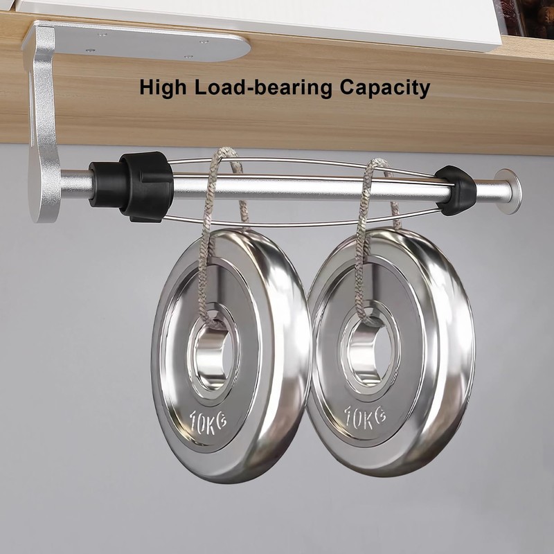 Loputon Kitchen Roll Holder under Cabinet, Aluminum Alloy Paper Towel