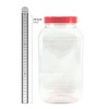Britten & James Plastic Jars Large Square 4430ml Red Lids