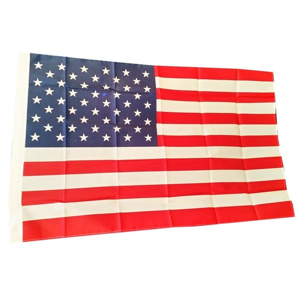 USA American Flag with Two Eyelets - 5 ft x 3 ft / 150 cm x 90 cm Stars and Stripes/Souvenir