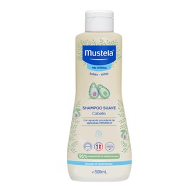 Mustela Shampoo para Bebé, Suave, Piel Normal, 500ml