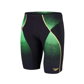 Speedo Men's Fit Pinnacle Jammer - Black/Fluorescent Green/Global Gold, Size: FR:75 (Manufacturer size :30 )