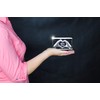 VIP-LASER 3D Glass Crystal with Engraving I Heart in Two