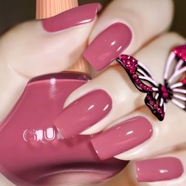 KAHSOSE Dusty Rose Pink Nail Polish Quick Dry – Elegant Mauve Pink Fingernail Polish for Women & Girls – Long Lasting Nail Color, No UV Light Needed, 12ML