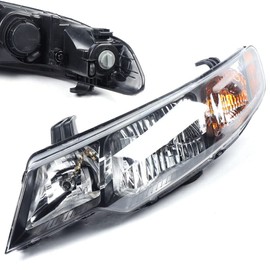 RustyVioum Halogen Headlight Assembly for 2010 2011 2012 2013 Kia Forte &Forte Koup Left Driver Side 921011M030 921011M230 KI2502141 KI2503141(Left Driver Side)