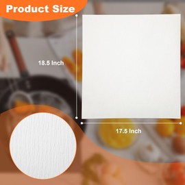 FE09 Commercial Fryer Filter Paper, 17 1/2 x 18 1/2 Inches, 100 Sheets Compatible with HF Style 80 & 165 Fryers, RF Hunter HF Series Oil Filters (Post 1991 Models) & HF2515 Filter Screen Model 2462017