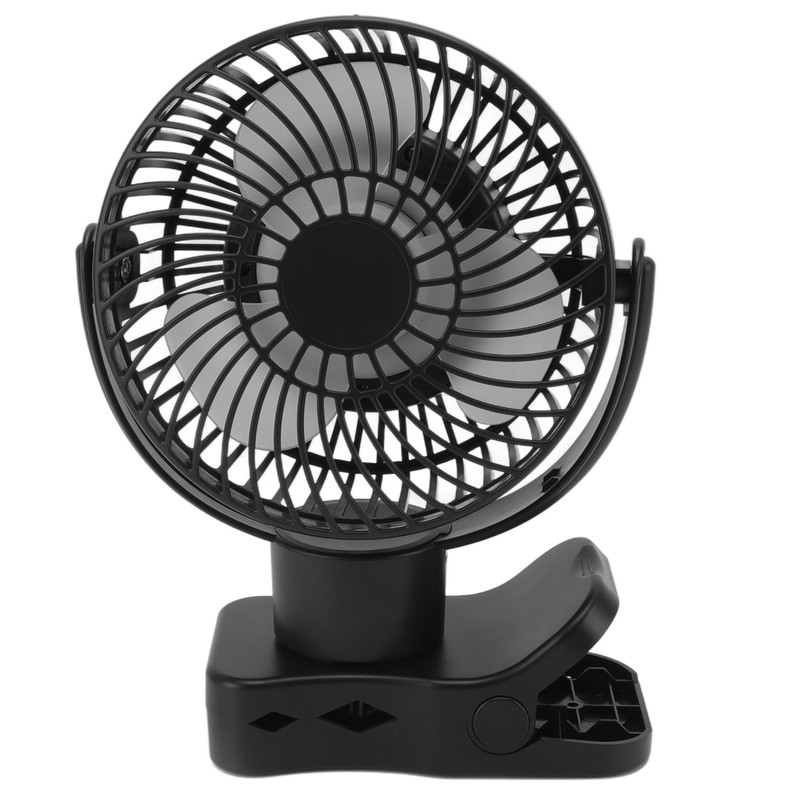 Portable Clip On Fan 4000mah Rechargeable Desktop Fan with LED
