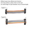 sourcing map IDC Rainbow Wire Ribbon Cable 16P A-Type FC/FC