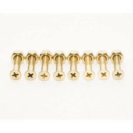 INSTSK8 Axle Nut Set Included Skateboard Skateboard Plus 1 Inch Screw Set (Gold)