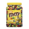 MM's M&M'S Peanut Milk Chocolate Candy Bulk Jar, 62 oz.