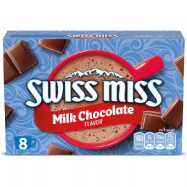 Swiss Miss Milk Chocolate Flavored Hot Cocoa Mix Packets, 48 Count (6 Pack of 8)