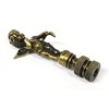 Lamp Finial-Cherub-Antique Brass Finish, Highly Detailed Metal Casting