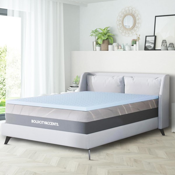 Bold City Accents Memory Foam Mattress Topper - 2 Inch