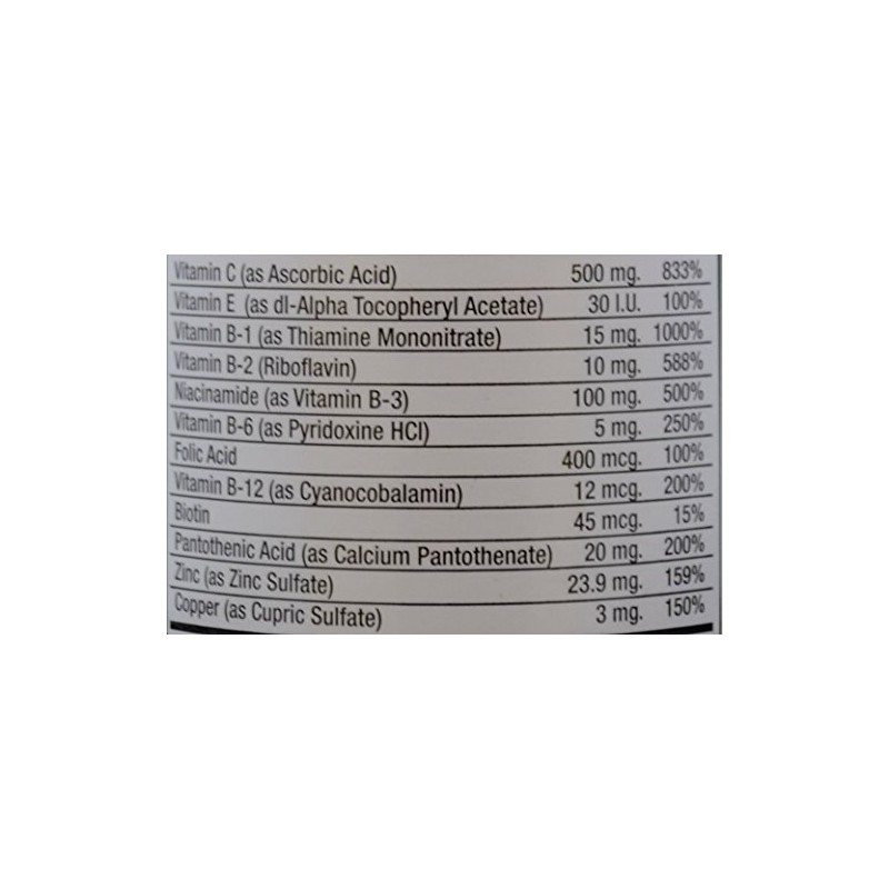 Stress Tab with Zinc High Potency Stress Formula with B-Vitamins,