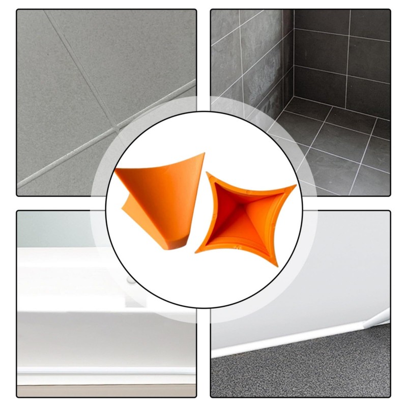 2 PCS Silicone Seam & Caulking Tool, Includes 5 functions