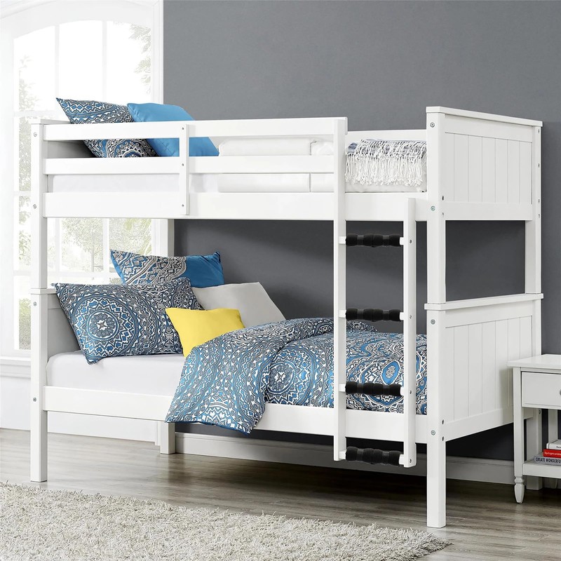 BTSKY 4Pcs Bunk Bed Ladder Pads with 8pcs Adjustable Hook