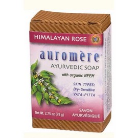 Ayurvedic Bar Soap  Himalayan Rose, 2.75 oz By Auromere