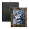 IKEREE 8x10 Rustic Picture Frames with Real Bark, Made of