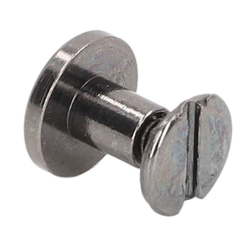 100 Sets Metal Chicago Binding Screws Electroplated Brass Arc Surface