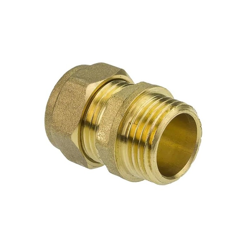 hep® 22mm Compression by 1/2" BSP Brass Male Iron Coupler