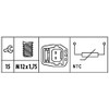 HELLA 6PT 009 309-451 Sensor, oil temperature - 12V -