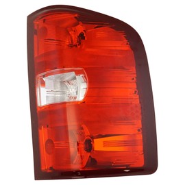 TRQ TRQ Passenger Side Tail Light Assembly Compatible with 07-13 Chevy Silverado 1500 07-14 With Single Rear Wheel 2500 3500HD GMC 12-13 Sierra 1500 12-14 With Dual Rear Wheel 2500 3500HD GM2801207